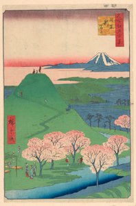 新富士，目黑（meguro，Shin-Fuji） 选自《江户百景》系列 作者 Ando Hiroshige