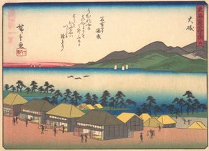 大矶，出自《东海道五十三站》系列，20世纪初。 作者 安藤广重