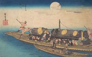 Yodogawa, c. 1834, c. 1834. 作者 安藤广重