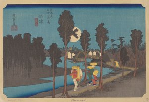 沼津站（彩色木刻版画）