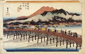 (图为跨海大桥） 作者 安藤或歌川广重