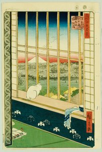 公鸡节期间的浅草稻田 作者 安藤或歌川广重