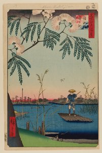 绫濑川和金河口 作者 安藤或歌川广重