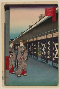 奥登麻町棉花沟巷 作者 安藤或歌川广重