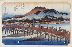 京士（京都），首都（彩色木刻版画） 作者 安藤或歌川广重