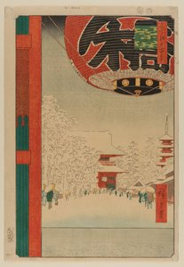 浅草金流山寺（浅草金流山） 作者 安藤或歌川广重
