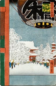 浅草的金龙山寺，出自“江户名胜一百景”系列