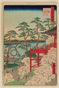 上野清水厅和不忍池 作者 安藤或歌川广重