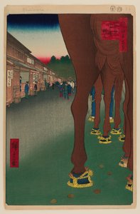 内藤新宿，四谷 作者 安藤或歌川广重
