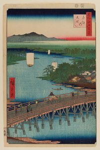 千住大桥 作者 安藤或歌川广重