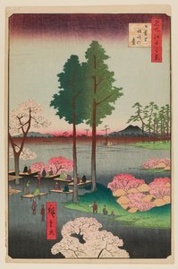 诹访崖，日暮里 作者 Ando or Utagawa Hiroshige