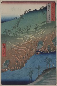 武曾府拉坎神庙下方的道路 作者 安藤或歌川广重