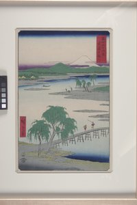 武藏省多摩川（武藏玉川）（彩色木刻版画） 作者 安藤或歌川广重
