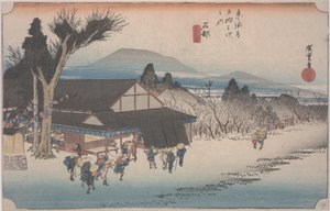 梅川村 作者 安藤或歌川广重