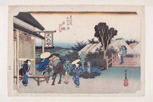 户冢：元町叉 (Totsuka, Motomachi Betsu d?) 作者 安藤或歌川广重