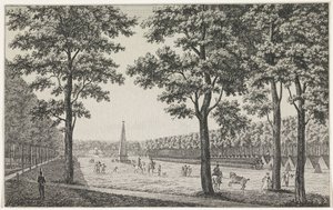 纪念路易-拿破仑登基的海牙 Malieveld 法军营地景观 作者 安德烈