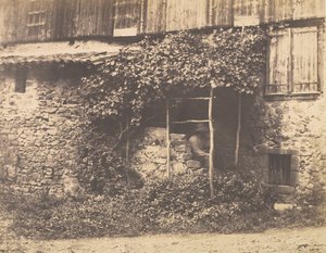 [棚架下的乡村建筑]，约1853年。
