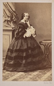 芭蕾舞演员玛丽-塔格利奥尼1804-1884年的肖像，1862年。