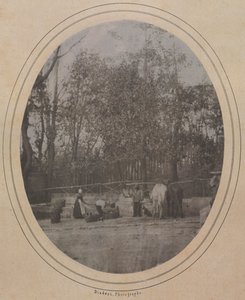 法国南部乡村风光c。 1853年。 作者 安德烈·阿道夫·尤金·迪斯德里