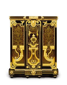 路易十四小甲，约1700-10年（ormolu，黄铜，to，乌木和镶嵌）