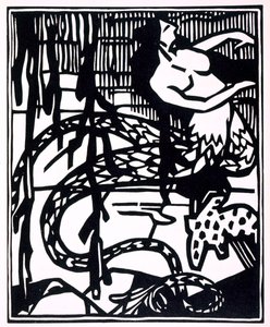 来自 "Les horribles et espouvantables faictz et prouesses du tres renomme Panatgruel, Roy des Dipsodes, fils du grand geant Gargantua "的插图。作者弗朗索瓦-拉伯雷（Francois Rabelais，约 1494-1553 年），1943 年（木刻）。