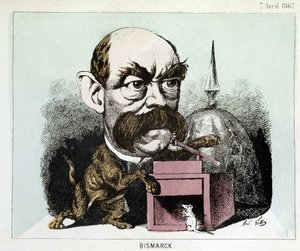 普鲁士王国首相奥托·爱德华·利奥波德·冯·俾斯麦伯爵 (1815-1898) 的卡通 - Gill 的卡通