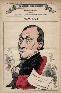 Alphonse Peyrat (1812-1890)英国记者的漫画，出自《今日人类》，约1880年 1880年由Henri Demare (1846-1888)创作。 作者 安德鲁·吉尔