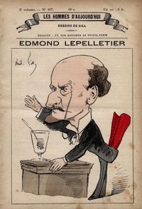 Edmond Lepelletier (1846-1913)的漫画，来自《今日之人》，约1880年 1880年由Henri Demare (1846-1888)创作。 作者 安德鲁·吉尔