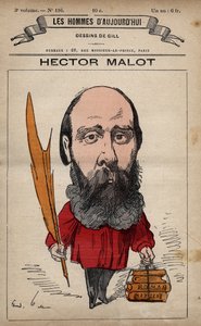 赫克托-马洛特（1830-1907）的漫画，出自安德烈-吉尔（1840-85）的《今日之人》（约1779-1880）。 作者 安德鲁·吉尔