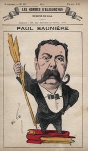 保罗-索尼埃（1827-1894）的漫画，出自安德烈-吉尔（1840-85）的《今日之人》（约1779-1880）。 作者 安德鲁·吉尔