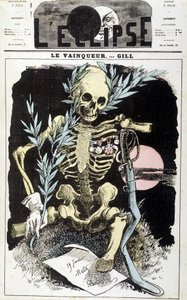 色当之战的失败。 赢家。 吉尔在 1870 年 9 月的“日蚀”中作画。 作者 安德鲁·吉尔