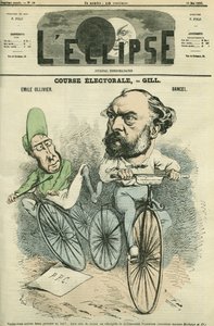 Emille Ollivier (1825-1913), French politician and Bancel. Cover in “” L