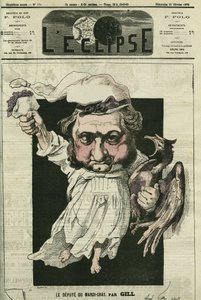 尤金-鲁赫（1814-1884），法国政治家，波拿巴主义党的领导人。2月25日吉尔撰写的《日食》中的封面 作者 安德鲁·吉尔