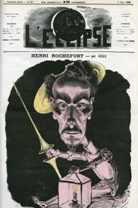 Henri Rochefort (1831-1913), French journalist, writer and politician. Cover in “” L