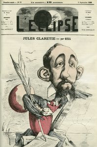 Jules Claretie (1840-1913)，法国小说家、剧作家和评论家。 Gill 的“L
