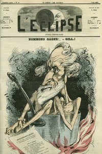 姓名 Gagne，一位候选人在选举中的插图。 Gill 的“L