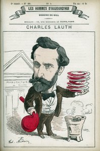 Portrait of Charles Lauth (1836-1913), a French chemist, he was the director of the Ecole Superieur de Physique et de Chemistry Industrielles (ESPCI) in Paris. Cartoon by Gill, Paris. 作者 安德鲁·吉尔