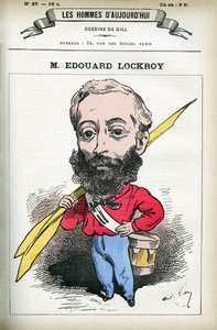 Portrait of Edouard Lockroy (1838-1913), French politician. Cartoon by Gill, in “Les Homme d