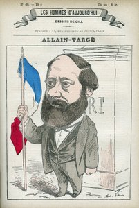 Portrait of Francois Allain-Targe Allain Targe (1832-1902), a French lawyer, magistrate, journalist and politician, he was Minister of Interior and Minister of Finance in Gambetta