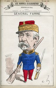 让-约瑟夫-弗雷德里克-阿尔伯特-法尔（1816-1887）的肖像，他是一名法国军人，1870年被任命为将军和战争部长。漫画作者吉尔，巴黎。 作者 安德鲁·吉尔