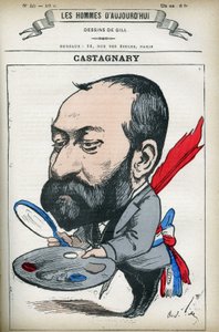 Jules Castagnary (1830-1888) 的肖像，法国政治家、律师、记者、业余爱好者和艺术评论家。 吉尔卡通，巴黎。 作者 安德鲁·吉尔