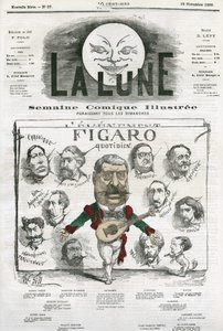 Portrait of journalists of the “Figaro Quotidien””. Cartoon by Gill, in “The Moon”, November 18 作者 安德鲁·吉尔