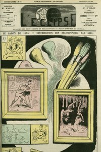 1875年的沙龙。盖在吉尔的 "L