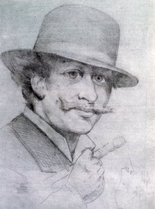 自画像，安德烈·吉尔（AndréGill），1883年，1927年 作者 安德鲁·吉尔