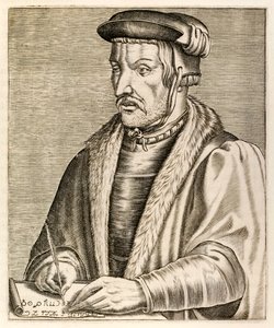海因里希·科尼利厄斯·阿格里帕，来自真实的肖像？作者：AndréThévet，发表于1584年 作者 安德烈·塞维特（Andre Thevet）