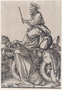 E节：基督骑在凯旋车上，来自《基督的胜利》，1836年。