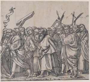 F部分：圣人手持十字架、书籍和武器，出自《基督的胜利》，1836年。