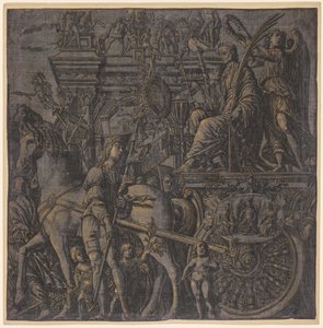 凯撒大帝（Julius Caesar）的胜利：凯撒（Kaesar）凯旋，1593-99年。 作者 Andrea Andreani