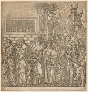 朱利叶斯·凯撒的胜利：男女老少游行，1593-99年。 作者 安德里亚（Andrea Andreani）