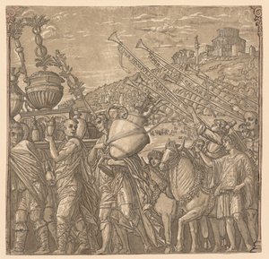 朱利叶斯·凯撒的胜利：士兵们手持花瓶，1593-99年。